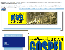 Tablet Screenshot of lgsgospelchoir.com